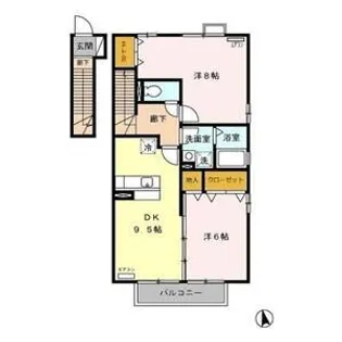 愛知県名古屋市守山区桜坂2【アパート】の間取り