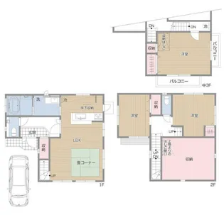 東京都府中市四谷1【一戸建】の間取り