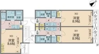 カインドネス町田III【3階】の間取り