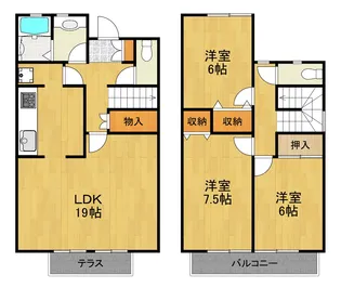 神奈川県横浜市都筑区北山田6【一戸建】の間取り