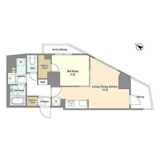 東京都品川区荏原1【マンション】の間取り