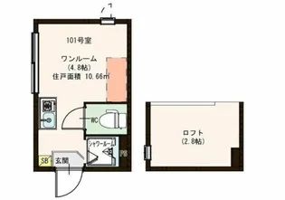 東京都板橋区若木1【アパート】の間取り