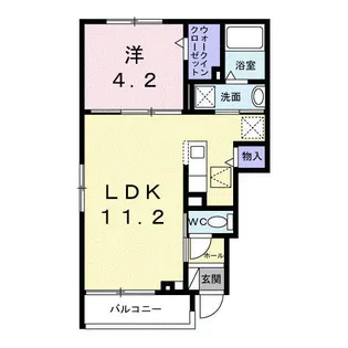 メゾンわかば【1階】の間取り