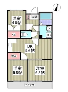 メゾンタジマ【1階】の間取り
