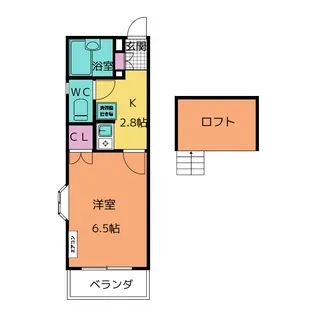 シャトレー中平【2階】の間取り