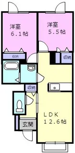 シャーメゾンEspoir【1階】の間取り