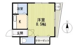ユテライズ秀和【2階】の間取り