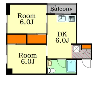 広島県広島市中区千田町1【マンション】の間取り