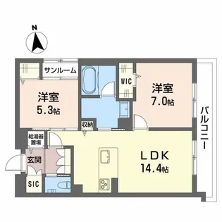 ポルターナI【1階】の間取り