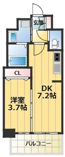 プレサンス塚本ミッドネクスト【8階】の間取り