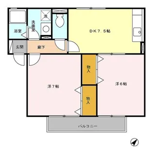ウィルモア A【2階】の間取り