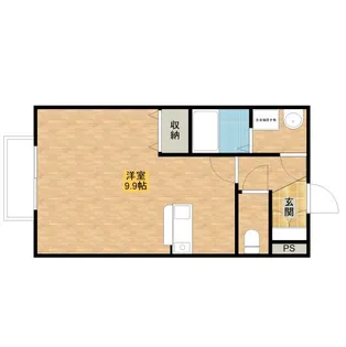 ビアンフェ真上【2階】の間取り