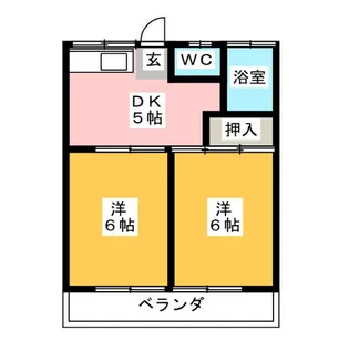 グリーンヒル大貫【2階】の間取り