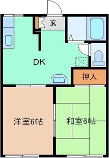 アレイ若宮 A【1階】の間取り