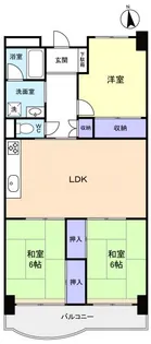 京成サンコーポ八千代台S棟【11階】の間取り
