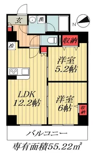 千葉県船橋市印内町【マンション】の間取り