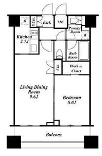 KDXレジデンス戸越【7階】の間取り