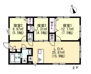 エフティヒア西品川【2階】の間取り