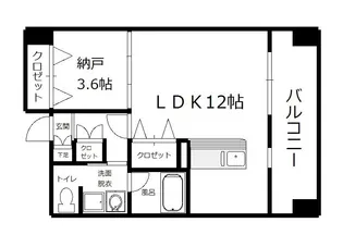 GREEN GRASS【4階】の間取り