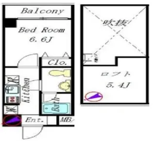 FLAT和泉多摩川【2階】の間取り