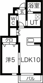grand parace十二丁目II【1階】の間取り