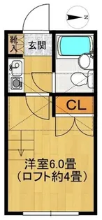 シャンテホワイト【1階】の間取り