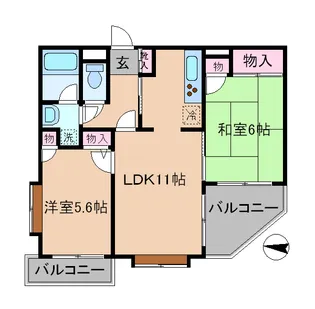 ナイスアーバン日吉【2階】の間取り