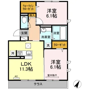 Regulus C棟【3階】の間取り