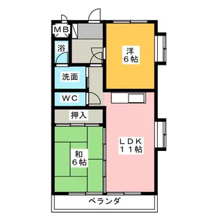 リビュー豊島【2階】の間取り