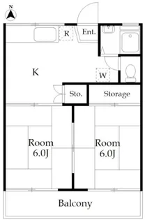 コーポヘリオ【2階】の間取り