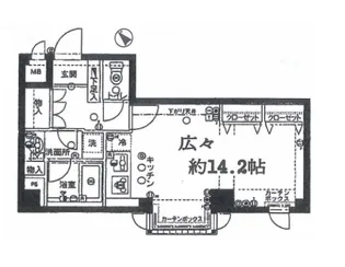 ユニロイヤル赤坂【1階】の間取り