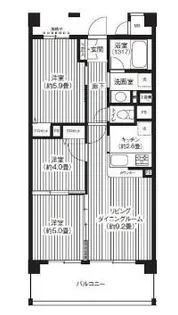 ピエス綱島【1階】の間取り