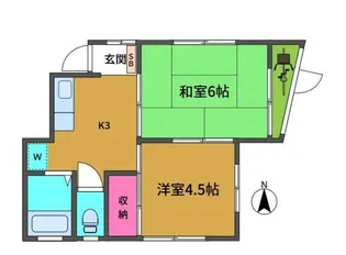ルブラン南浦和【1階】の間取り