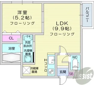 アルシオーネN4【4階】の間取り