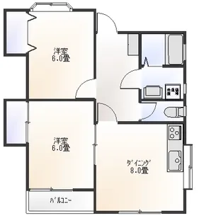 第3ウチダハイツ【1階】の間取り
