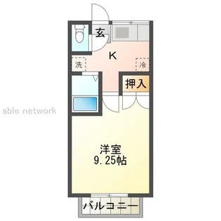 サンセリテA【2階】の間取り
