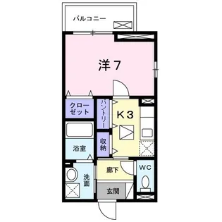 フラン アイジュ【1階】の間取り