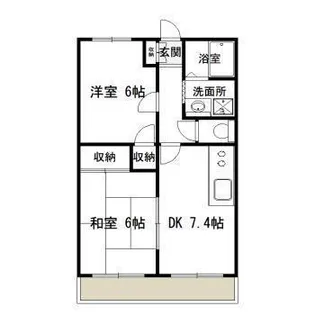 グローバルベレッチII今泉【2階】の間取り