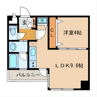 リッツ中央【8階】の間取り