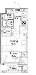 フロンティアレジデンス板橋【8階】の間取り