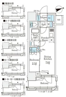 リビオメゾン御茶ノ水EAST【9階】の間取り