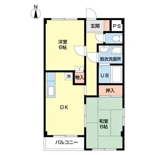 αNEXT上小出第1【2階】の間取り