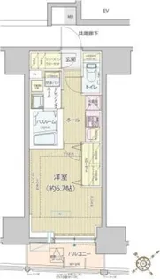 レビスタ白金高輪【15階】の間取り