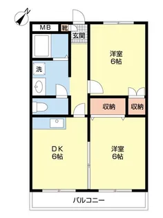 フォルテ久米川【2階】の間取り