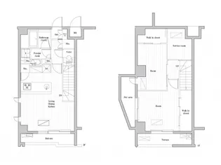 レジデンス桜新町ガーデン【1階】の間取り