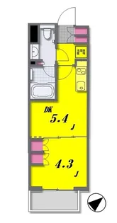 ルフォンプログレ赤塚【6階】の間取り