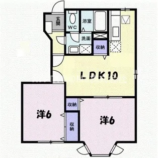 ライジングヒルズ【2階】の間取り