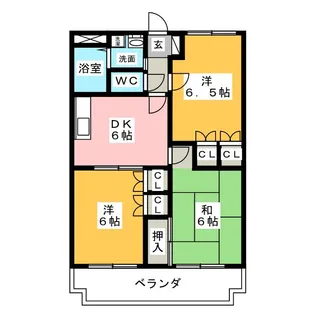 ウイングヒルズ【2階】の間取り
