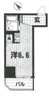 TRUST VALUE 不動前(トラストバリュー不動前)【6階】の間取り