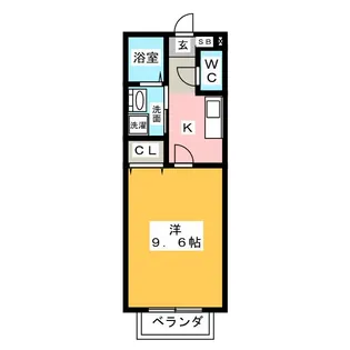 モンターニュ高岡【1階】の間取り